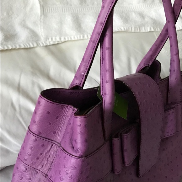 Kate Spade of New York Ostrich leather handbag - Picture 2 of 5